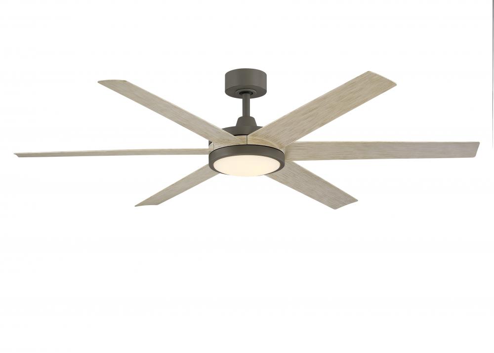 Brawn 64 inch Indoor/Outdoor Ceiling Fan with LED CCT Select Light Kit