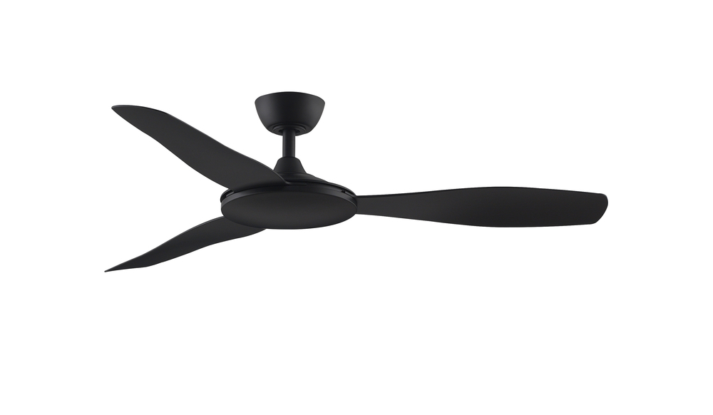 GlideAire 52 inch Indoor/Outdoor Ceiling Fan - Black with Black blades