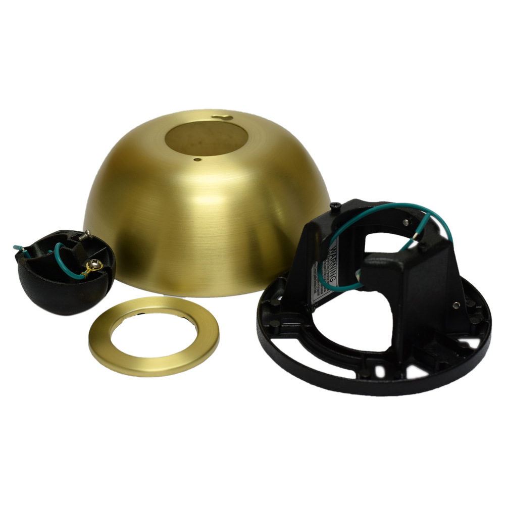 Ceiling Fan Sloped Ceiling Kit - 1-inch - Brushed Satin Brass