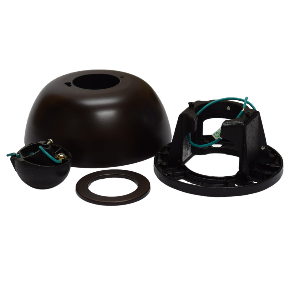 Ceiling Fan Sloped Ceiling Kit - 1-inch - Dark Bronze - Wet Rated