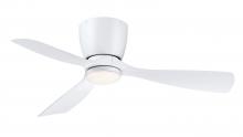 Fanimation FPS7681MW - Klinch 44 inch Indoor/Outdoor Ceiling Fan with LED Light Kit - Matte White