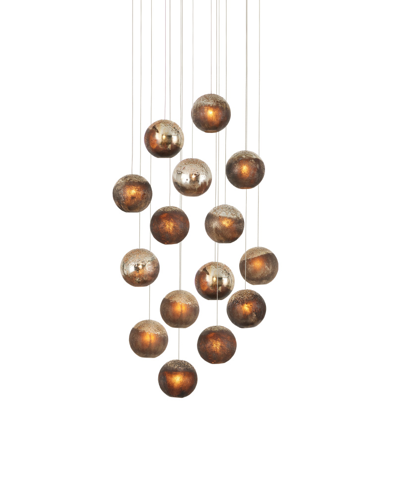 Pathos 15-Light Round Multi-Drop Pendant