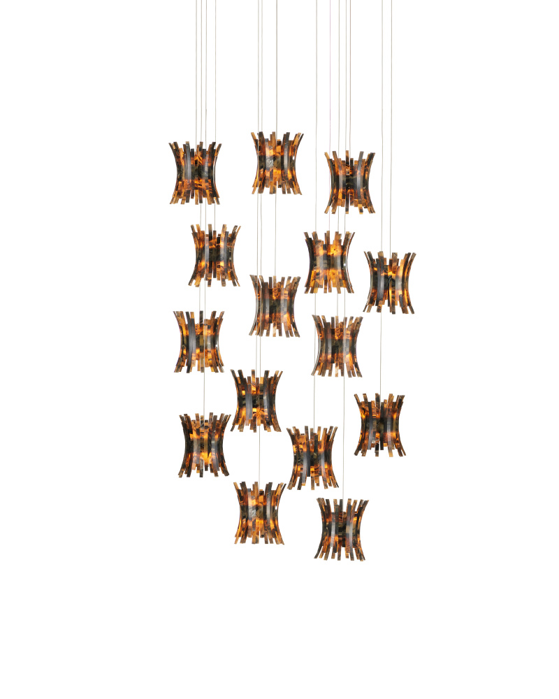 Alsop 15-Light Round Multi-Drop Pendant