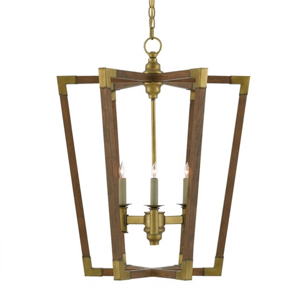 Bastian Medium Chestnut Lantern