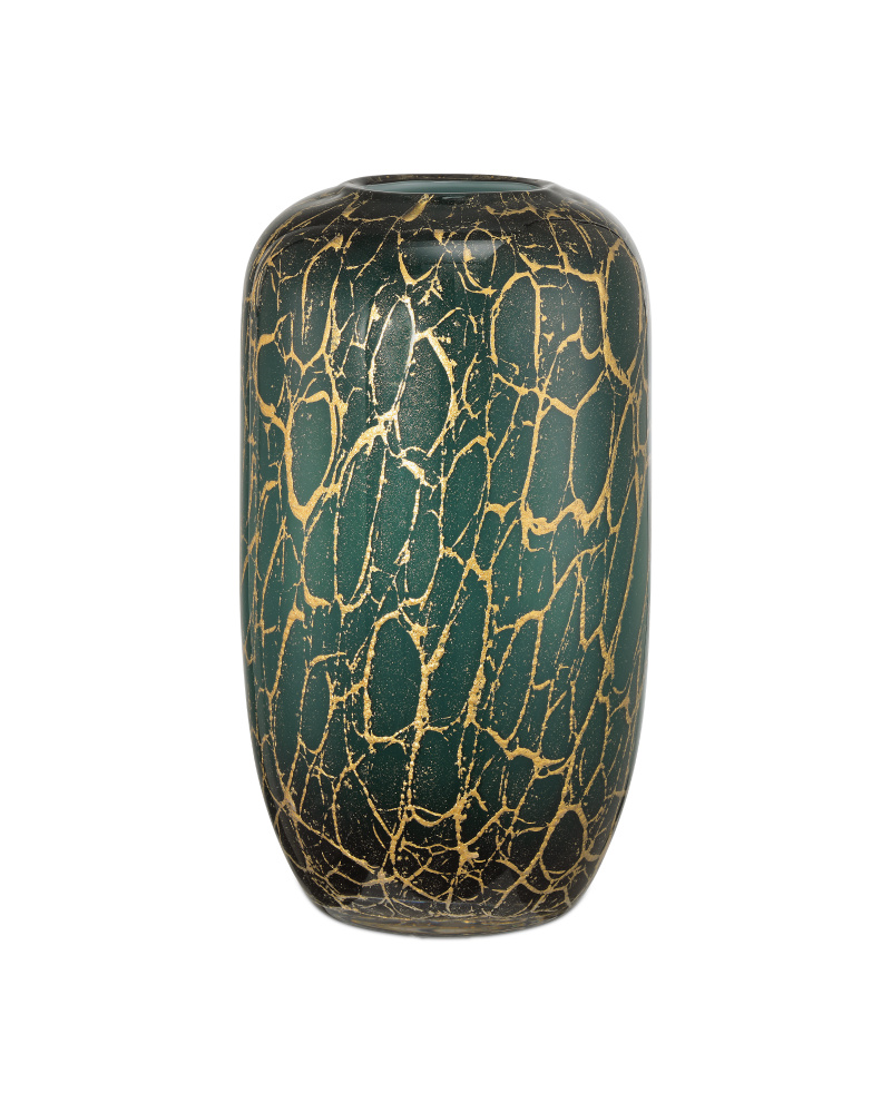 Vitry Green & Gold Vase