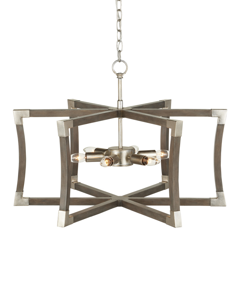 Bastian Small Gray Semi-Flush Mount