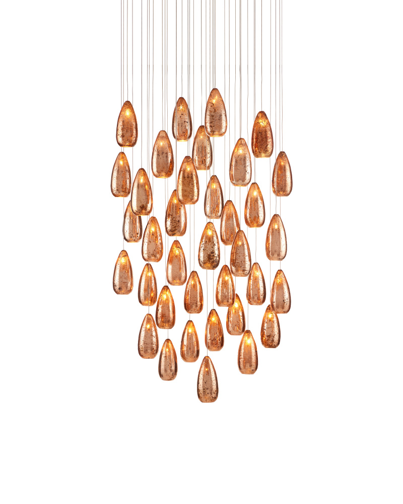 Rame 36-Light Round Multi-Drop Pendant