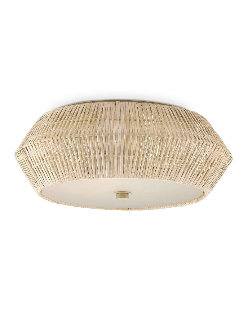 Antibes White Flush Mount
