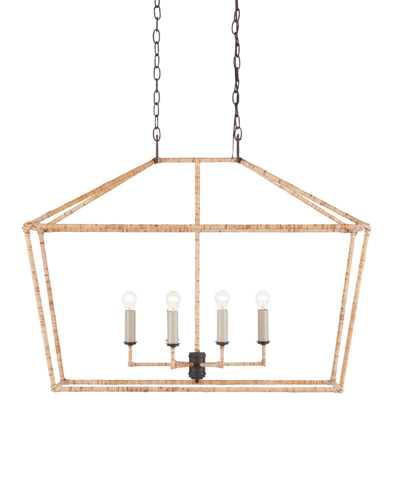 Denison Rectangular Natural Lantern