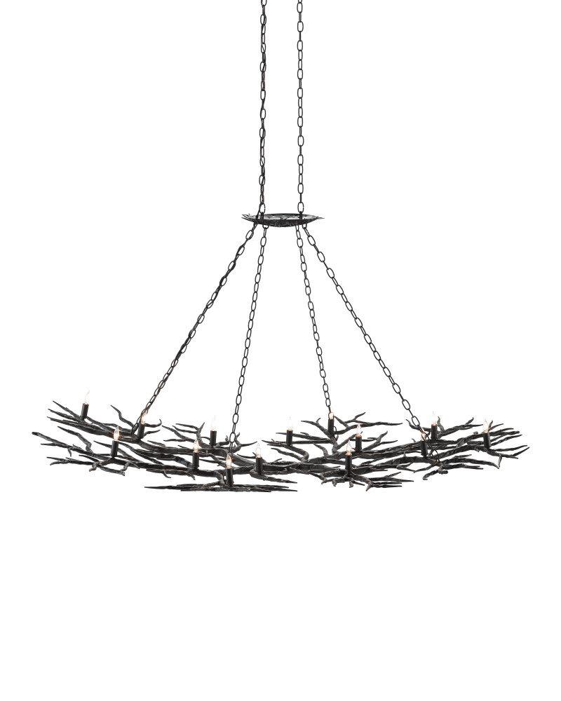 Rainforest Large Bronze Chandelier