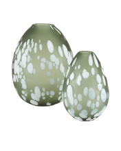 Currey 1200-0499 - Hana Green Vase Set of 2