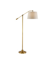 Currey 8000-0002 - Maxstoke Brass Floor Lamp