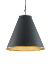 Currey 9000-0535 - Pierrepont Large Black Pendant